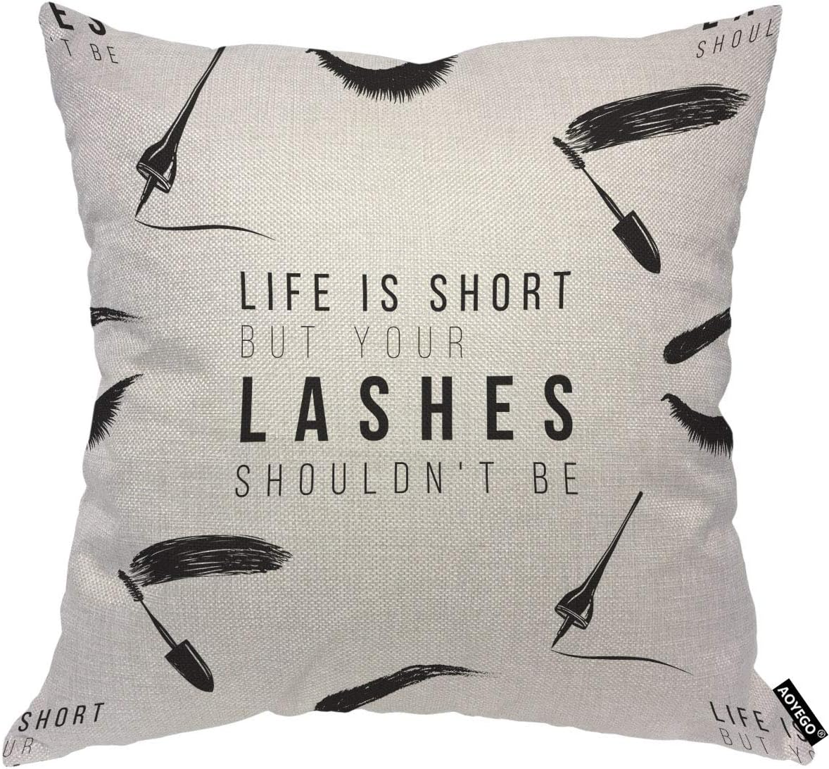Beauty Makeup Quotes Funny - Divertente Federa per Cuscino con Citazione