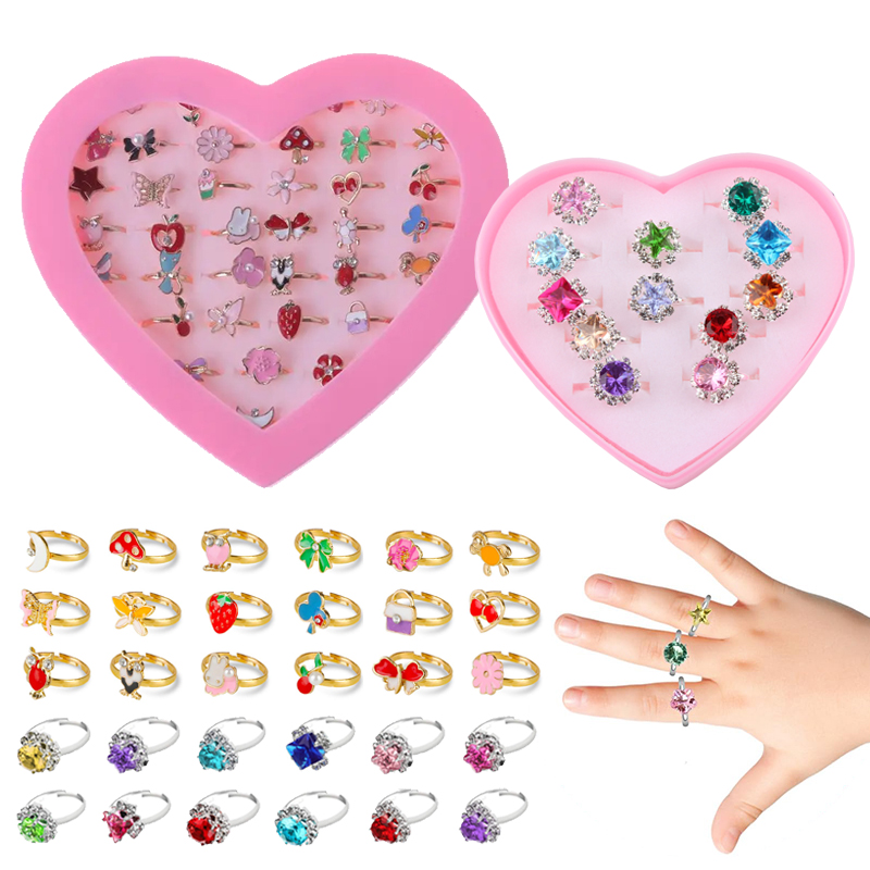 Beauty Makeup Kids - Anelli per bambini Gioielli squisiti regolabili