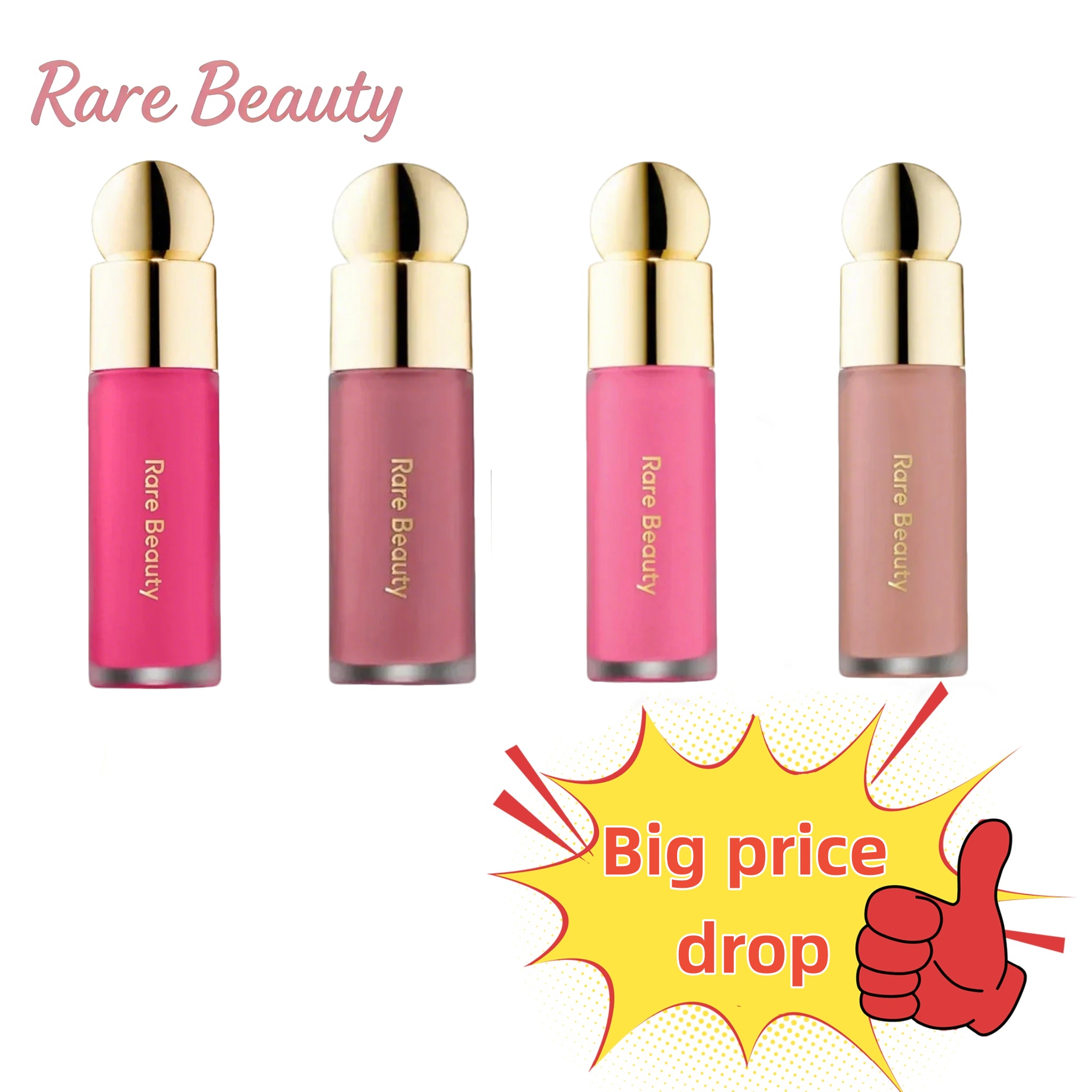 Lip Gloss Plumping - Rare Beauty Blush Liquido Effetto Seta